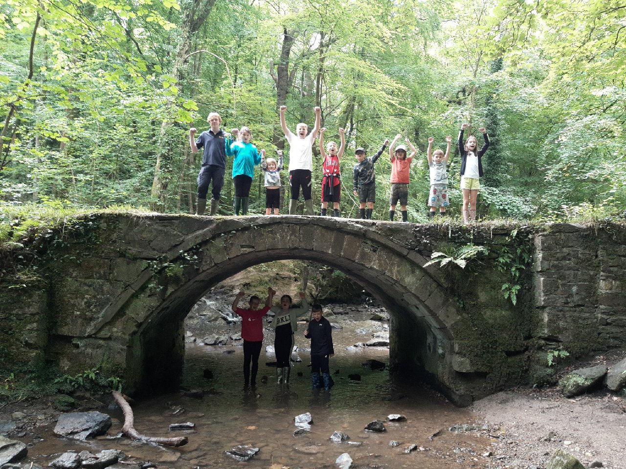 Wepre Park - children on a bridge.jpg