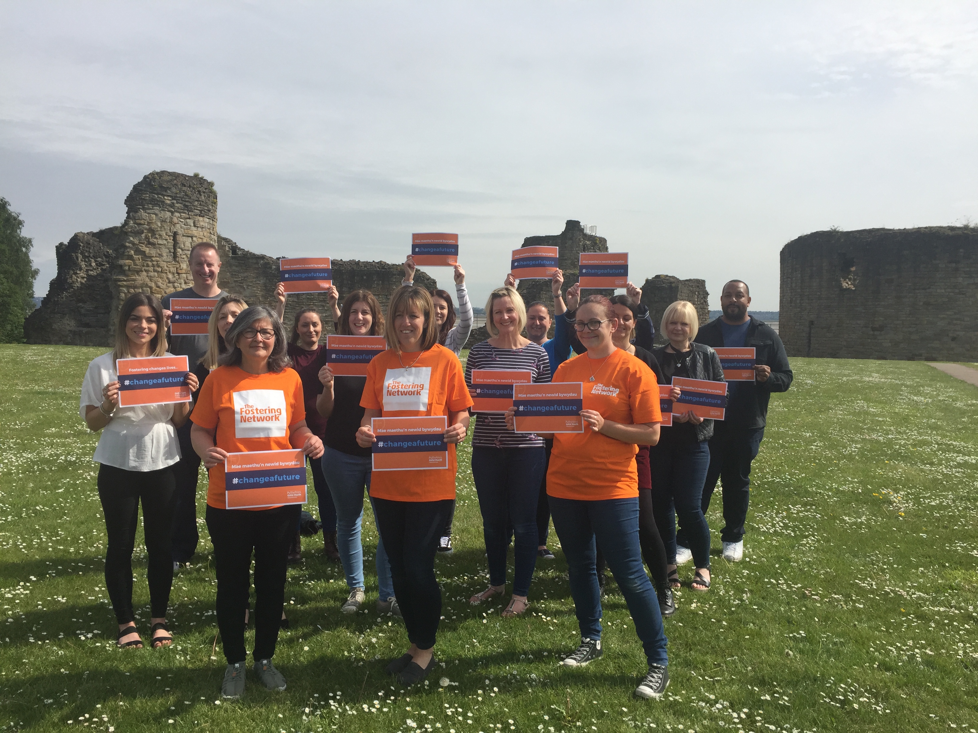 Flintshire Social Services Teams Walk to Flint Castle.JPG